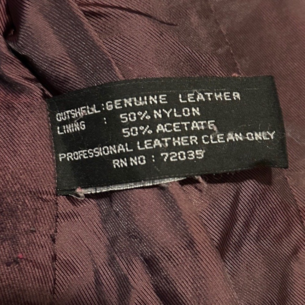 Adler Collection Real NZ Lamb Skin Leather Jacket Black Zipper Front Large - Picture 7 of 11